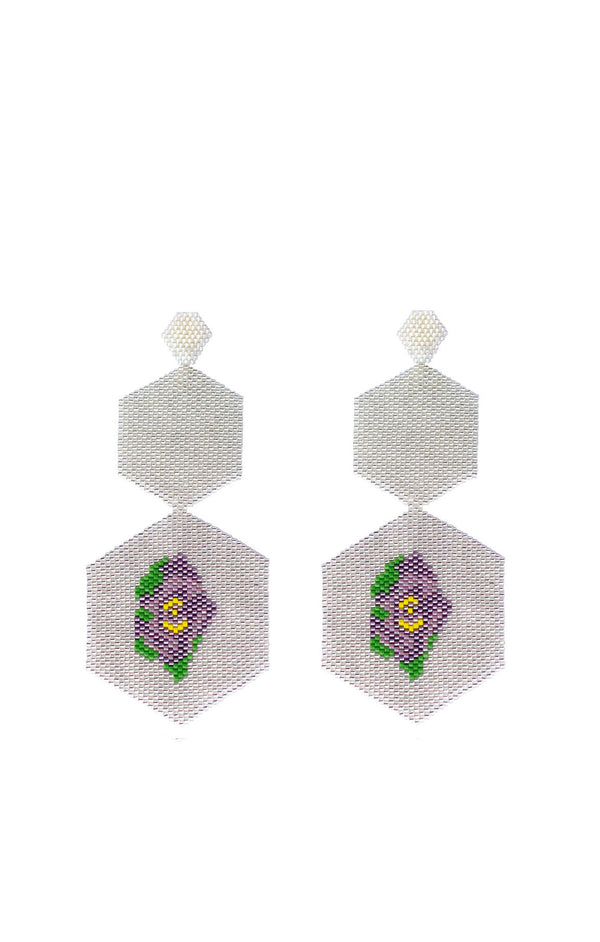 Earrings Bavaria Horus Silver Night